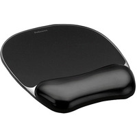 FELLOWES 9112101 Fellowes podkadka pod mysz i nadgarstek elowa CRYSTAL, czarna